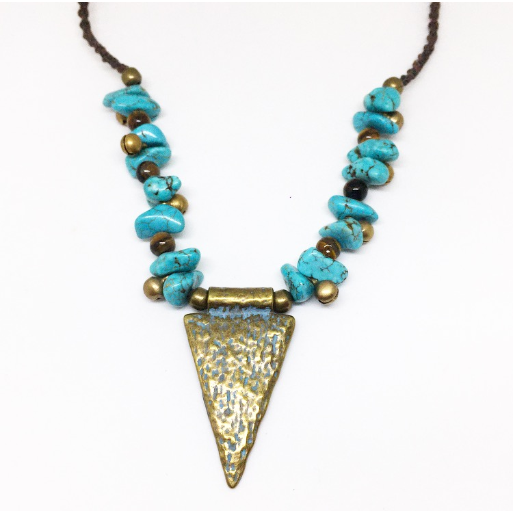 Goddess Protection Turquoise Necklace - Lost Cosmos
