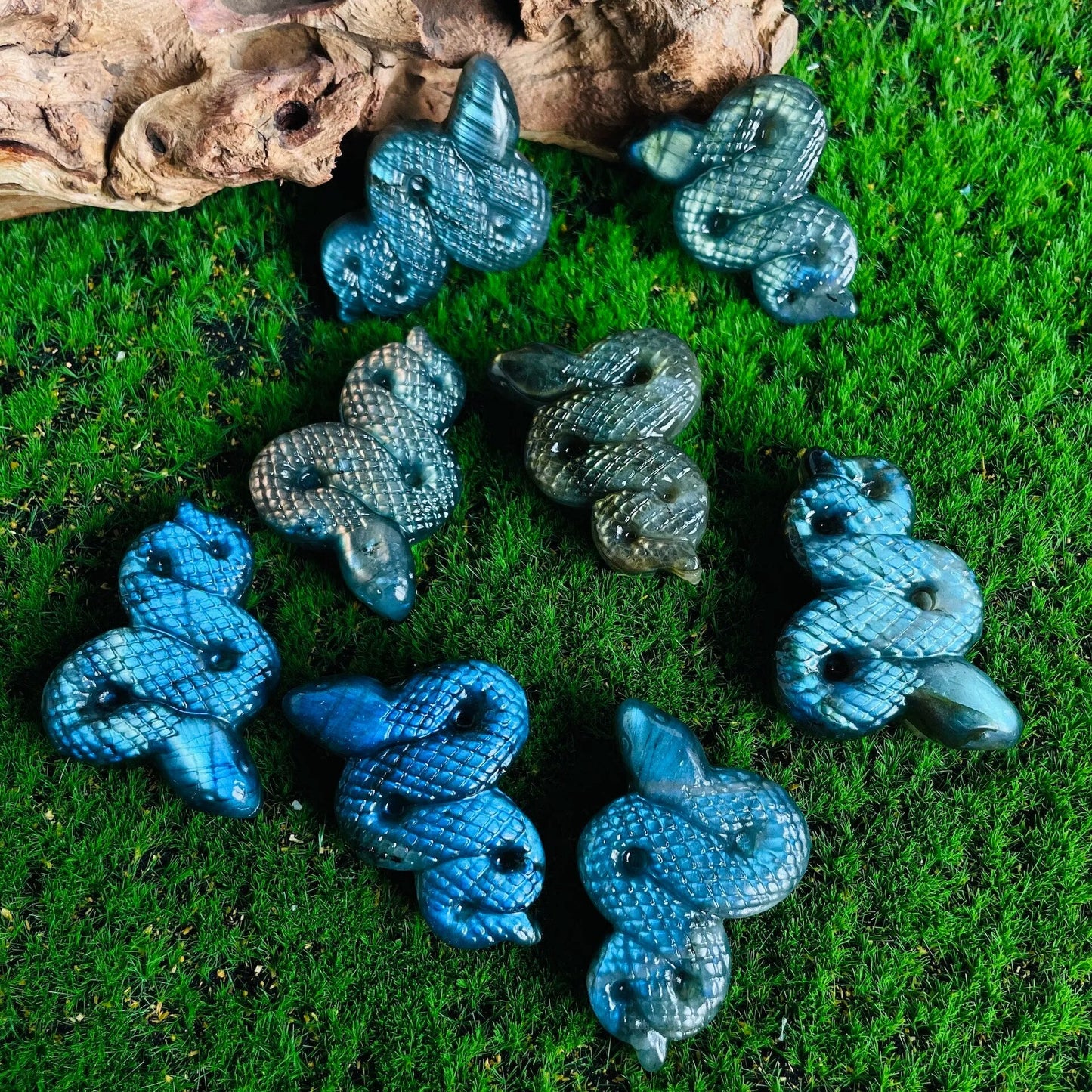 Labradorite Serpent Talisman