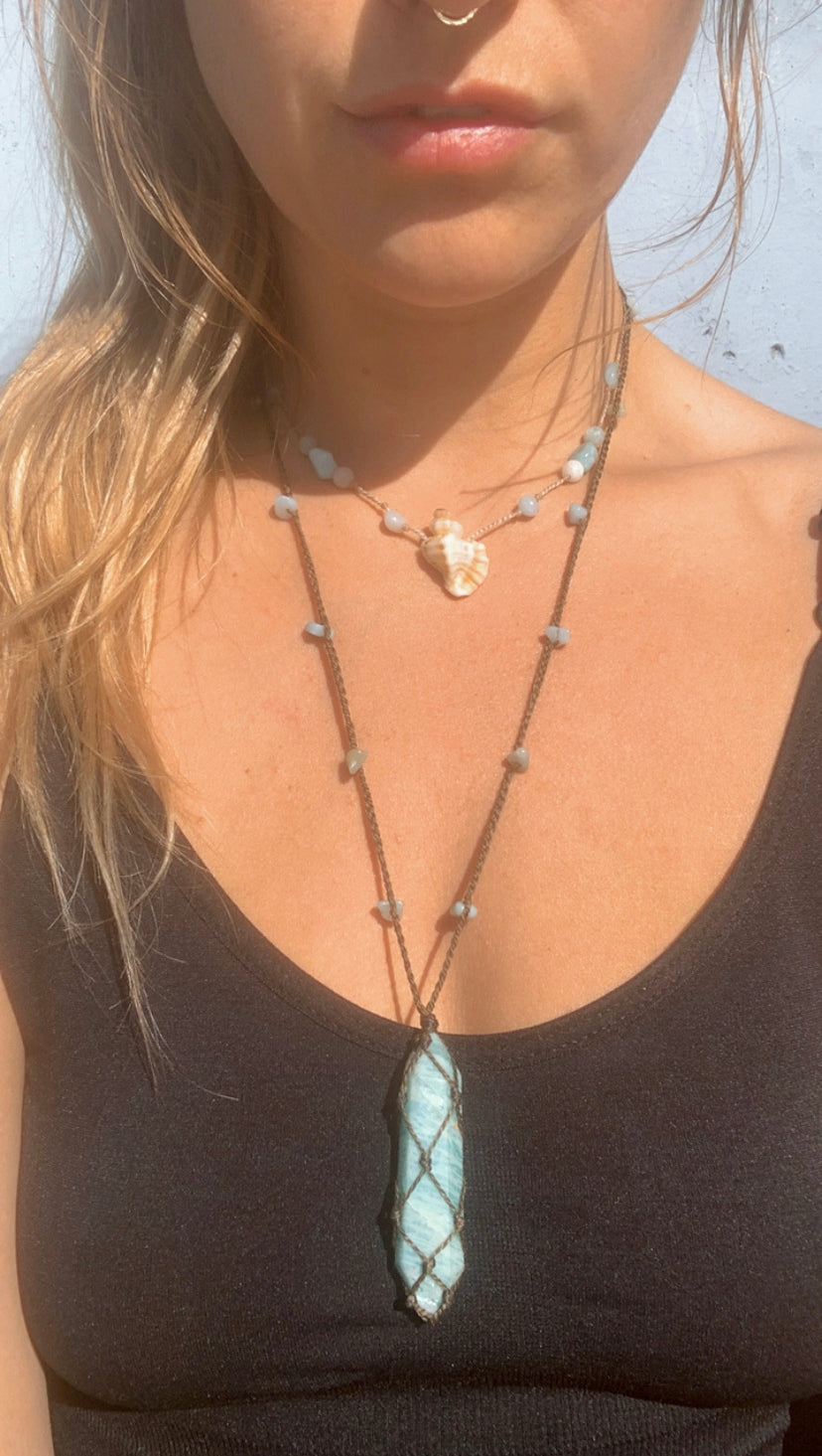 Amazonite Chip Necklace