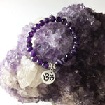 Amethyst Om Bracelet - Lost Cosmos