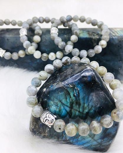 Labradorite Buddha Bracelet
