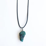 Wire Wrapped Chrysocolla Pendant - Lost Cosmos