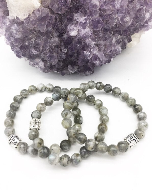 Labradorite Buddha Bracelet