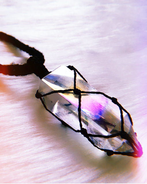 Angel Aura Quartz Pendant