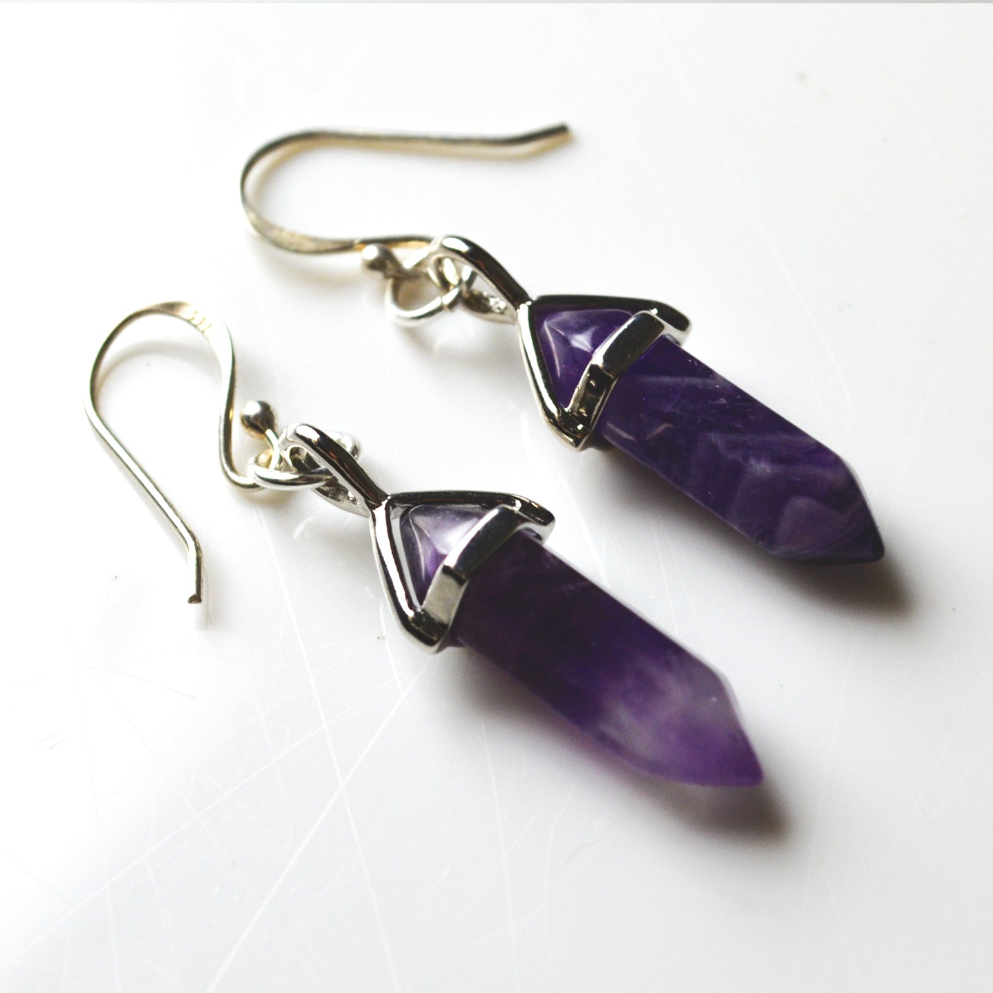 Amethyst Point Earrings - Lost Cosmos