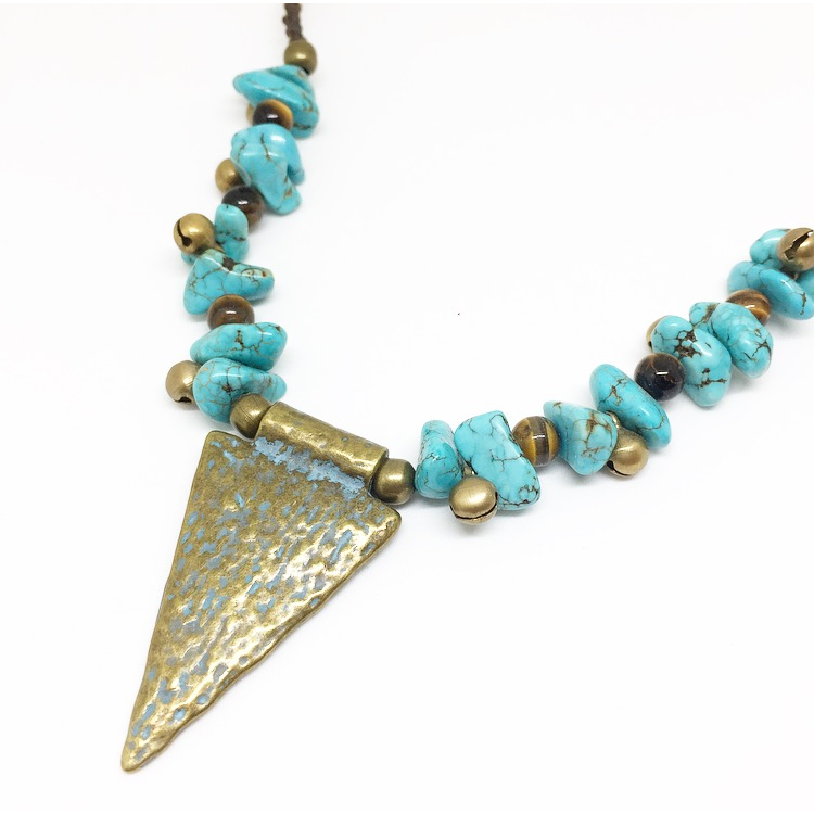 Goddess Protection Turquoise Necklace - Lost Cosmos