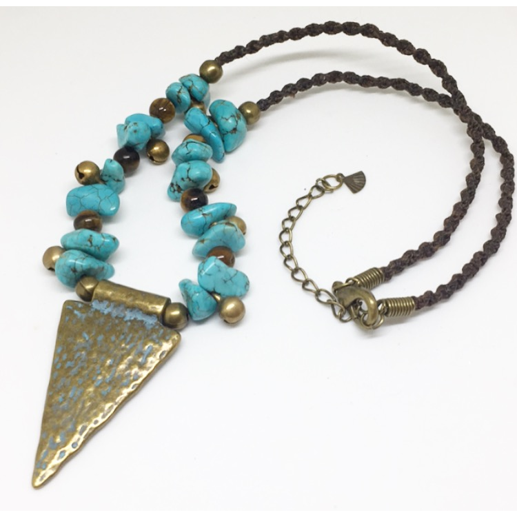 Goddess Protection Turquoise Necklace - Lost Cosmos