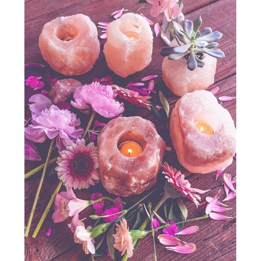 Himalayan Rock Salt Candle Holder-lifestyle-Lost Cosmos