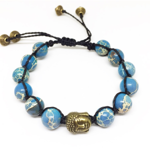 Sea Sediment Jasper Buddha Bracelet - Lost Cosmos