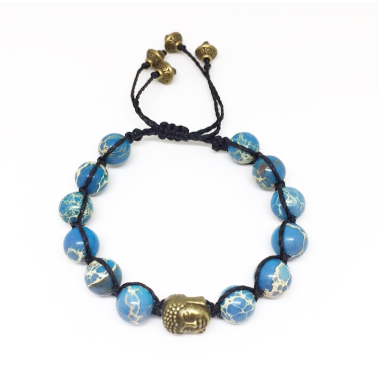 Sea Sediment Jasper Buddha Bracelet - Lost Cosmos